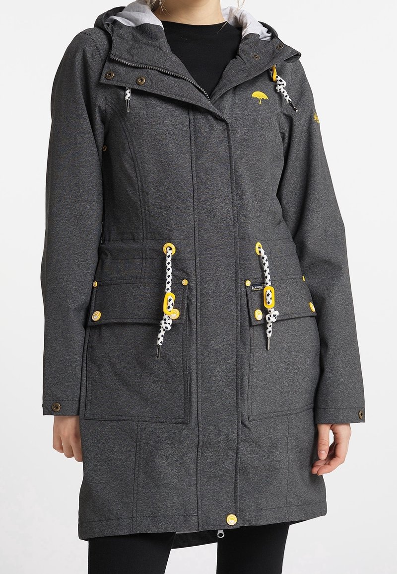 Schmuddelwedda Parka - mottled anthracite