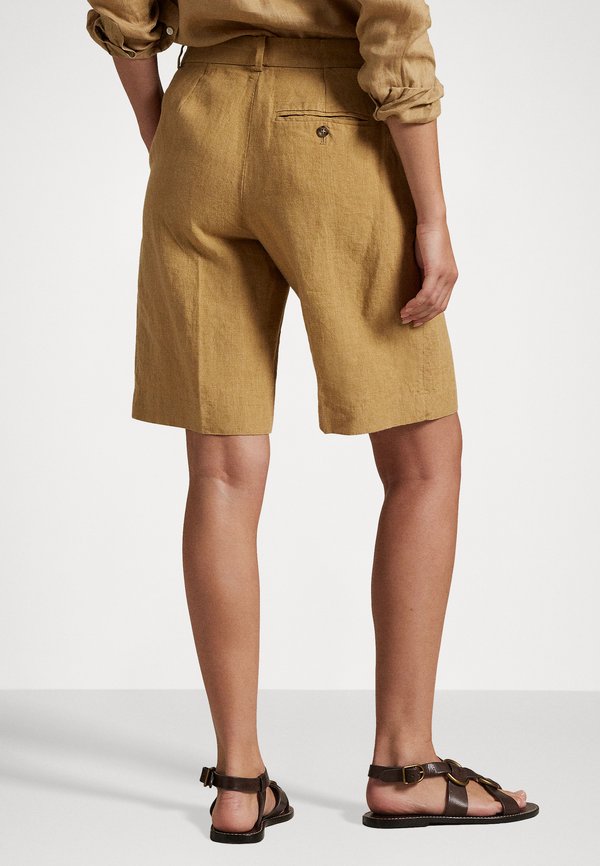 YARD LINEN FLAT FRONT - Shorts - sand dune2