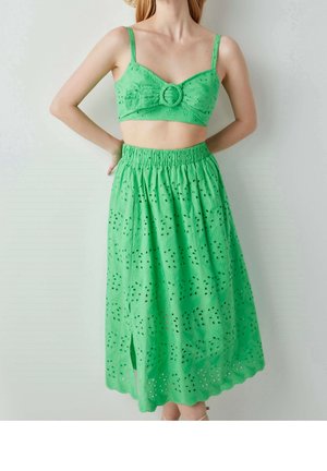 A-line skirt - green
