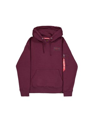 Alpha Industries, Jersey con capucha - dark cherry