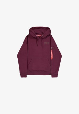 Alpha Industries, Jersey con capucha - dark cherry