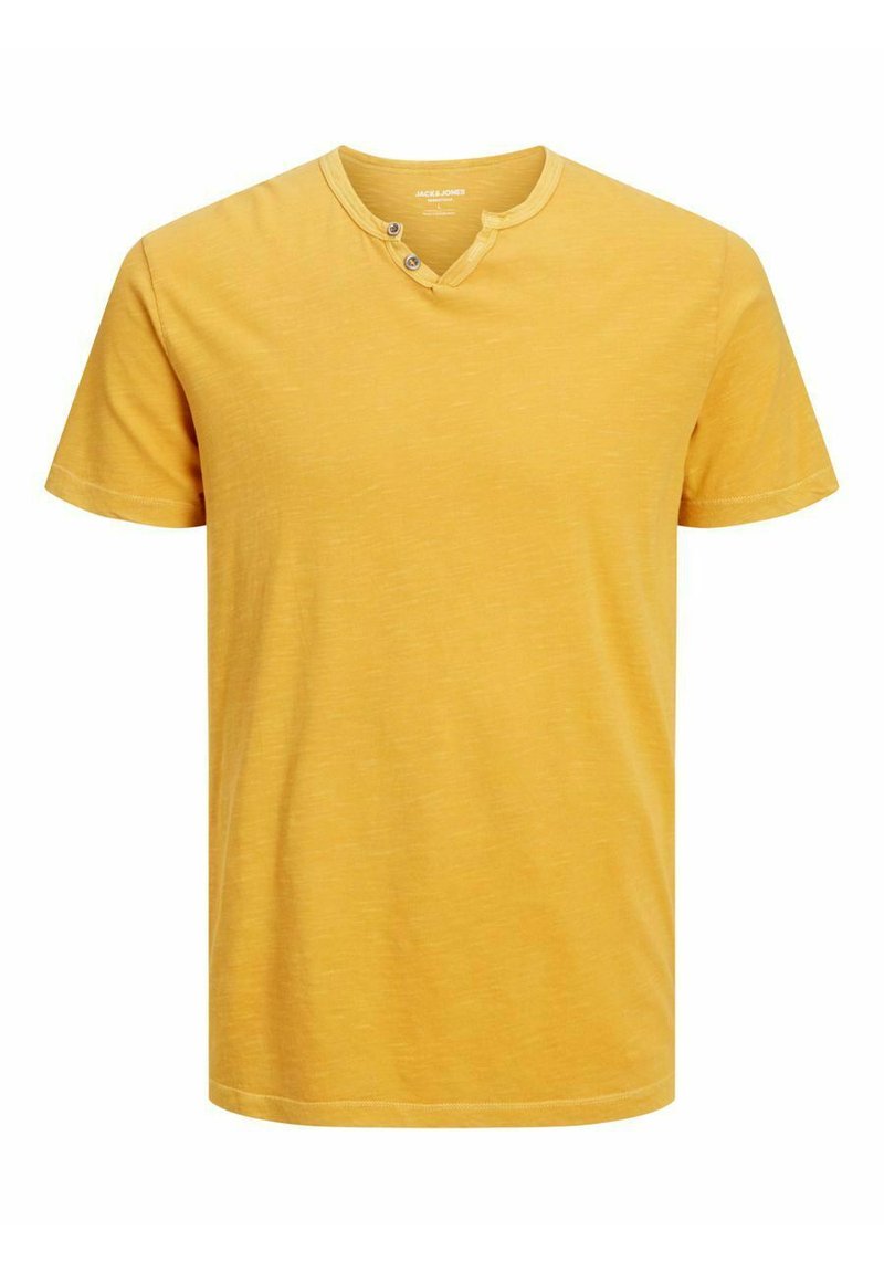 Jack & Jones ESPLIT NECK NOOS - T-shirt basic - honey gold