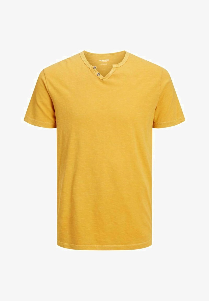 Jack & Jones ESPLIT NECK NOOS - T-shirt basic - honey gold