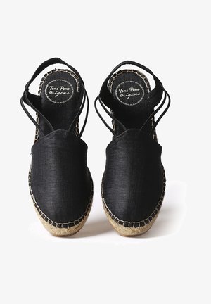 TURIA - Pleištapadžiai sandalai - black
