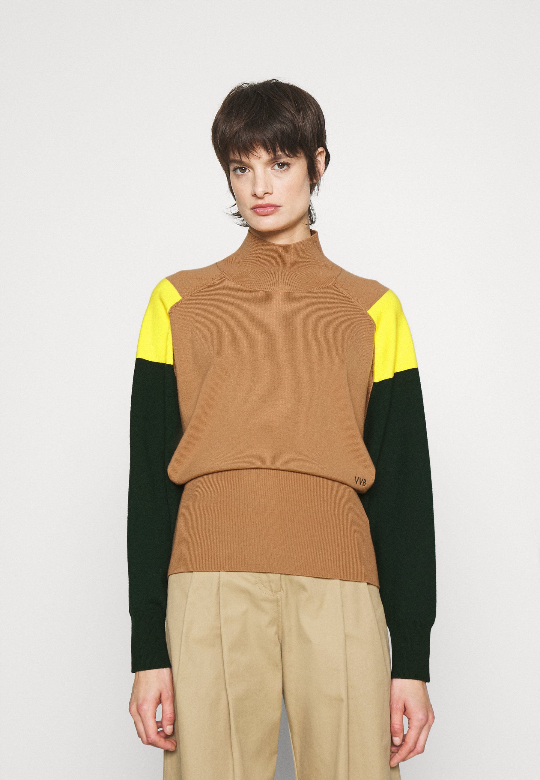 colour block knitwear