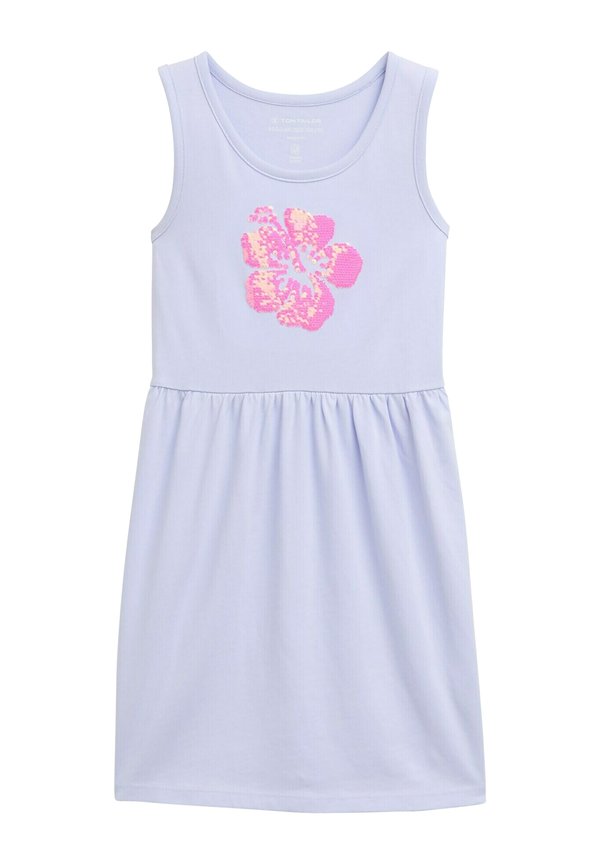 WITH REVERSIBLE SEQUINS - Jerseykleid - happy lilac