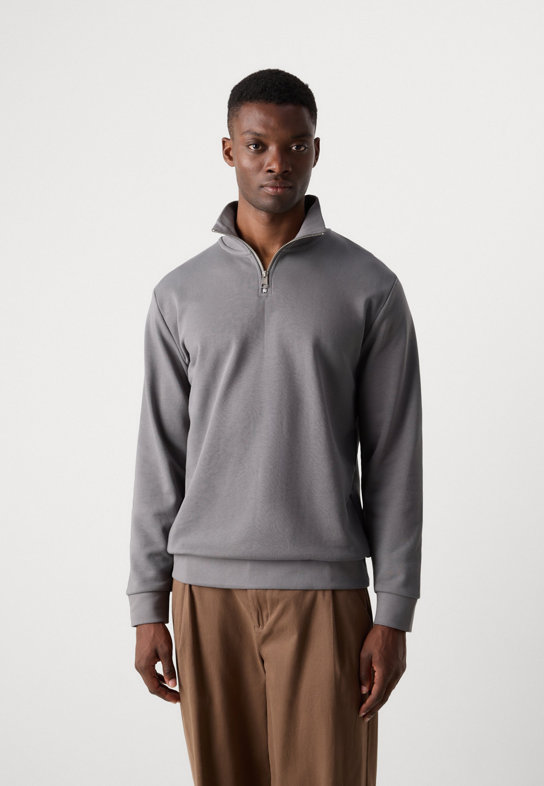 Lindbergh HALF ZIP - Sweatshirt - mid grey/grau - Zalando.ch