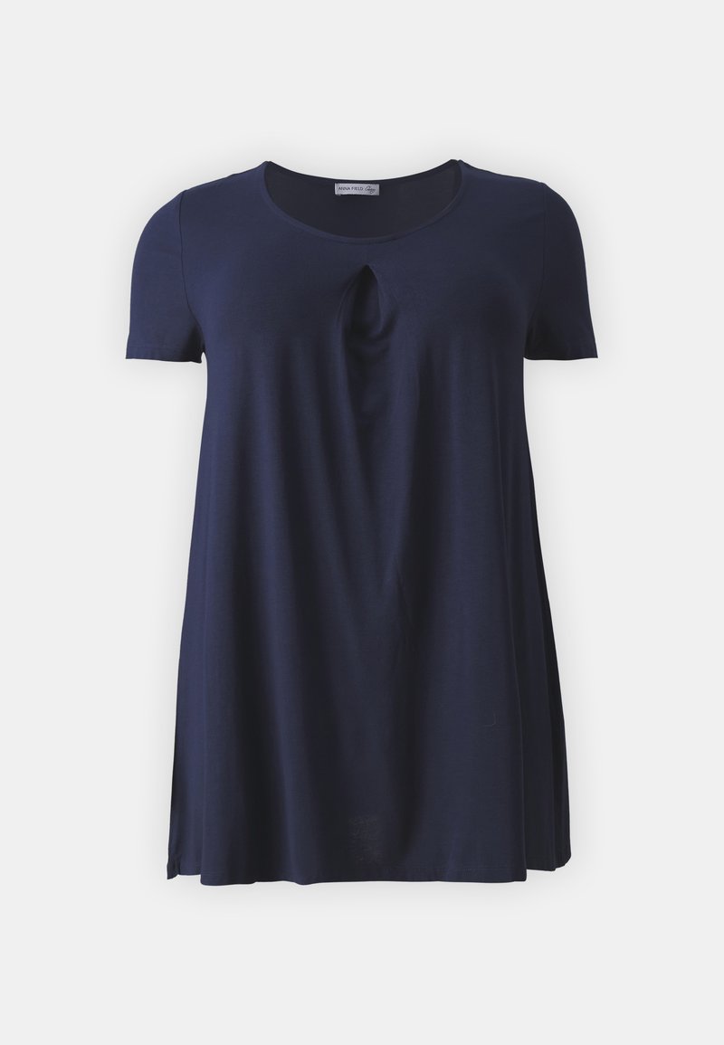 Anna Field Curvy T-shirt basic donkerblauw Anna Field Curvy T-shirt basic donkerblauw