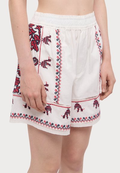 Sea BEENA EMBROIDERY SHORTS - Šortai - white