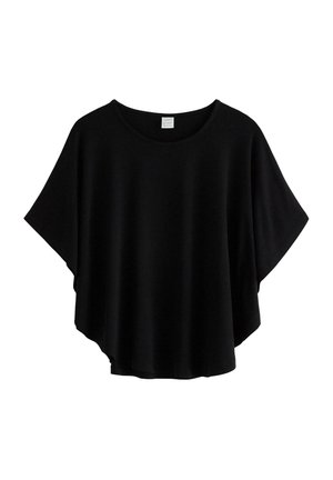 WITH SLEEVES - Jednoduché tričko - black