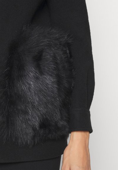 STUDIO ID MACI CAR SHORT WITH POCKETS - Κοντό παλτό - black