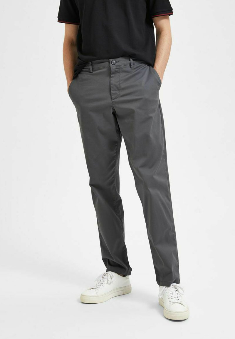 Selected Homme - STRAIGHT LEG - Chino - dark shadow, Vergroten