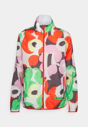 RUN JACKET - Kurtka do biegania - white/blaze orange