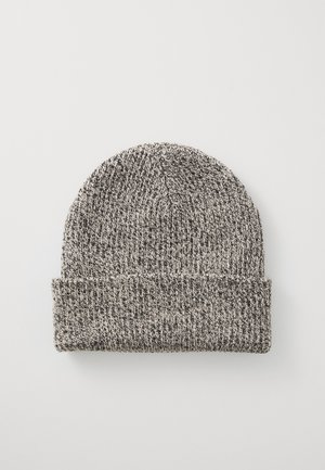 WHIRLIBIRD™ CUFFED BEANIE UNISEX - Kapa - dark stone/black marled