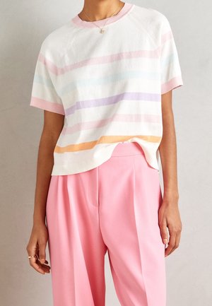 T-shirt med print - white