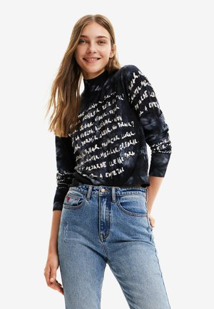 TIE DYE MANIFESTO - Strickpullover - black