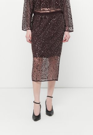 SKIRT - Bleistiftrock - hot chocolate