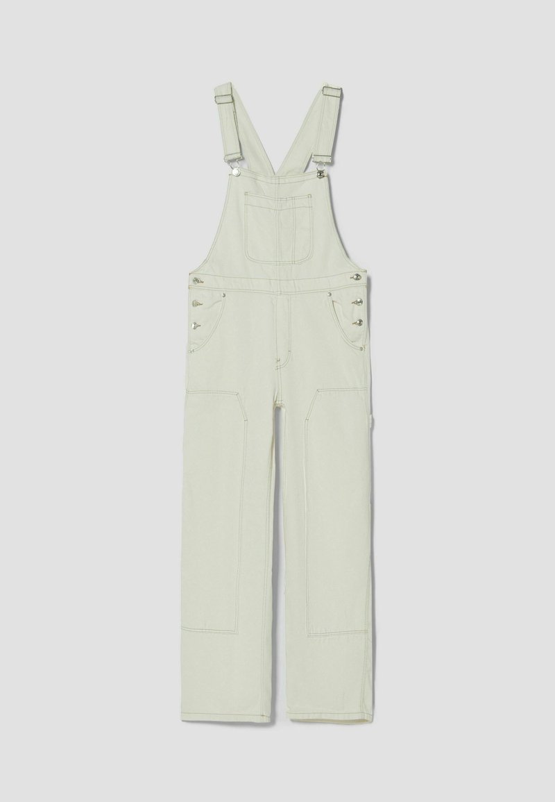 Damen Kleider | Bershka Latzhose white/weiß - GA00553 Damen Kleider | Bershka Latzhose white/weiß - GA00553