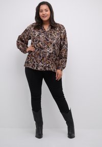 Kaffe Curve - MARTHY - Blouse - black paisley print Miniatuurafbeelding 1