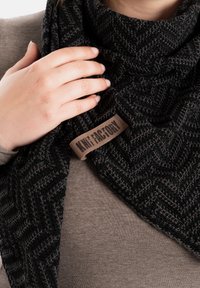 Knit Factory VERA - Sjaal - black anthracite