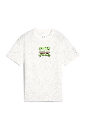 RELAXED MIT ALLOVER-PRINT - Print T-shirt - white