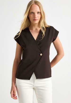 Lindex Vest - dark brown