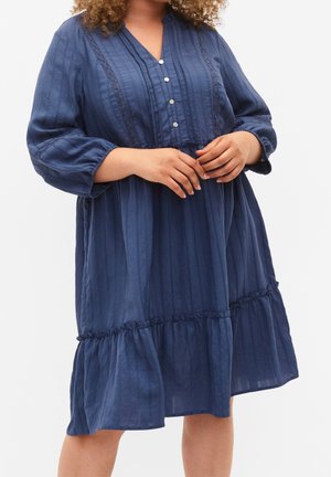 Košilové šaty - blue