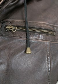 Redpoint OVERSHIRT - Lederjacke - braun