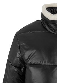 Urban Classics SHINY PUFFER - Veste d'hiver - black whitesand