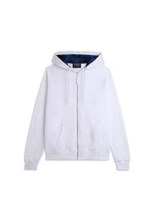 Felpa con zip - bianco