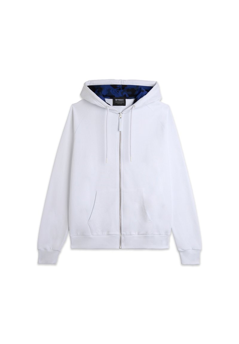 Freddy Felpa con zip - bianco