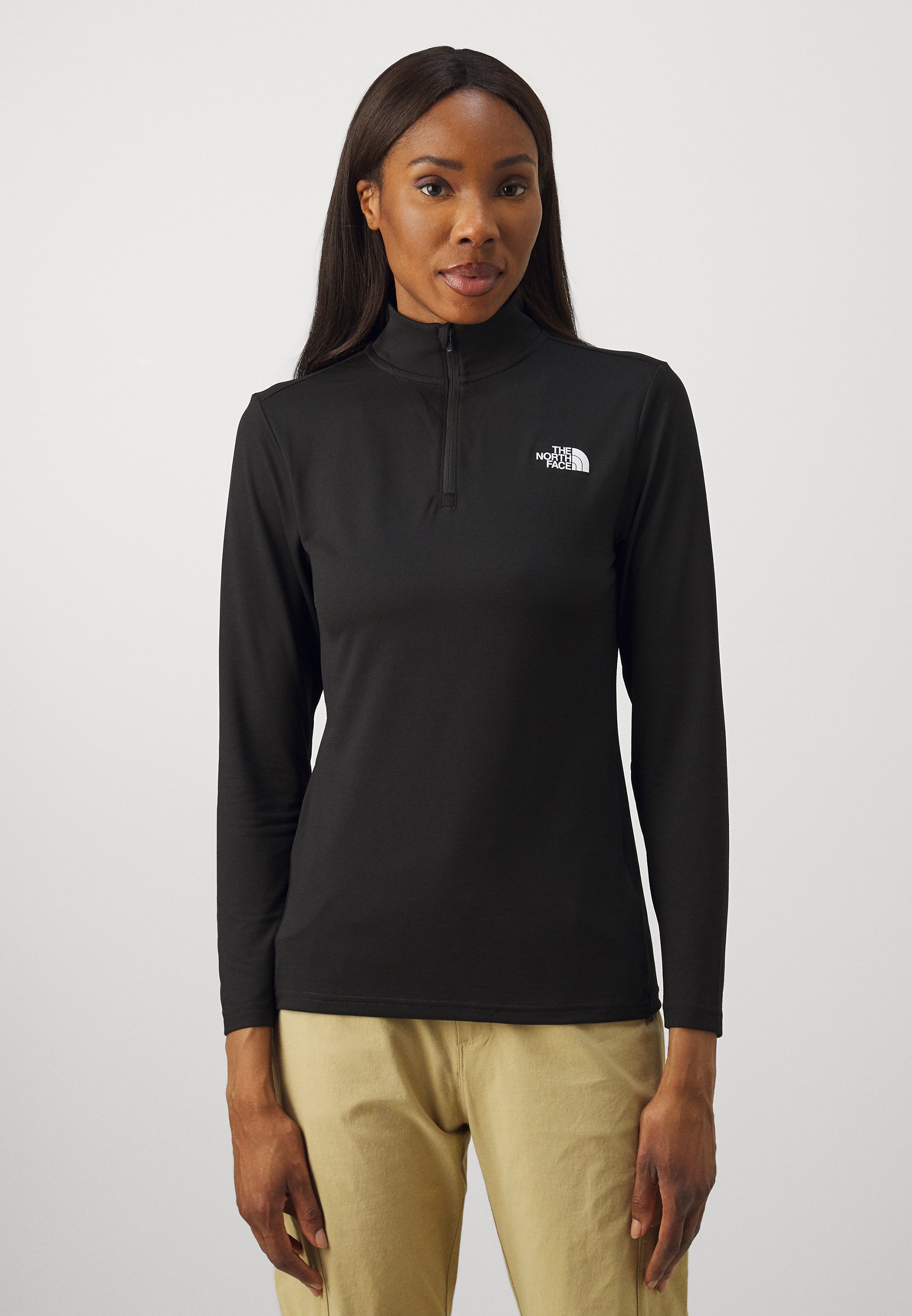 Haut Thermique 2XU Allumage Femme, Manches Longues, 1/4 Zip, Noir, Taille L, Pour Running