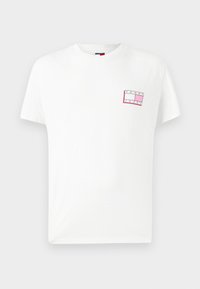 SLIM POP COLOR FLAG TEE - T-shirt imprimé - ecru
