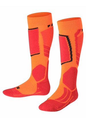 SK2 INTERMEDIATE SKIING MEDIUM-STRONG CUSHIONED - Chaussettes hautes - flash orange