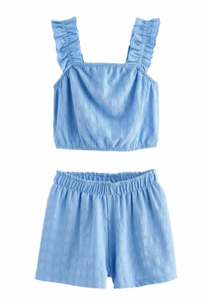 TEXTURED AND SET  - REGULAR FIT - Short - blue