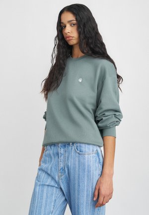 CASEY  - Sweatshirt - velvet green/silver-coloured