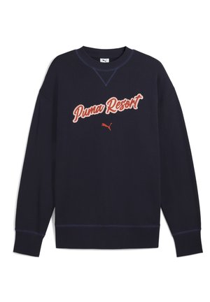 PREMIUM ESS RELAXED GRAPHIC CREW UNISEX - Melegítőfelső - new navy