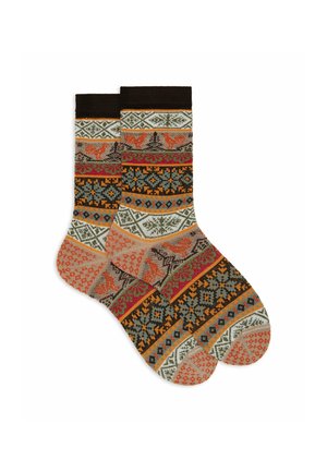 FANTASIA GRECA NATALIZIA CON EFFETTO  - Calze - beige