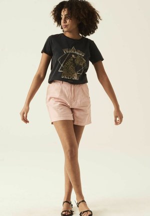 T-shirt con stampa - off black