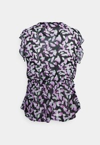 Vero Moda Tall VMLOUI V NECK - T-shirt estampada - black/fiona