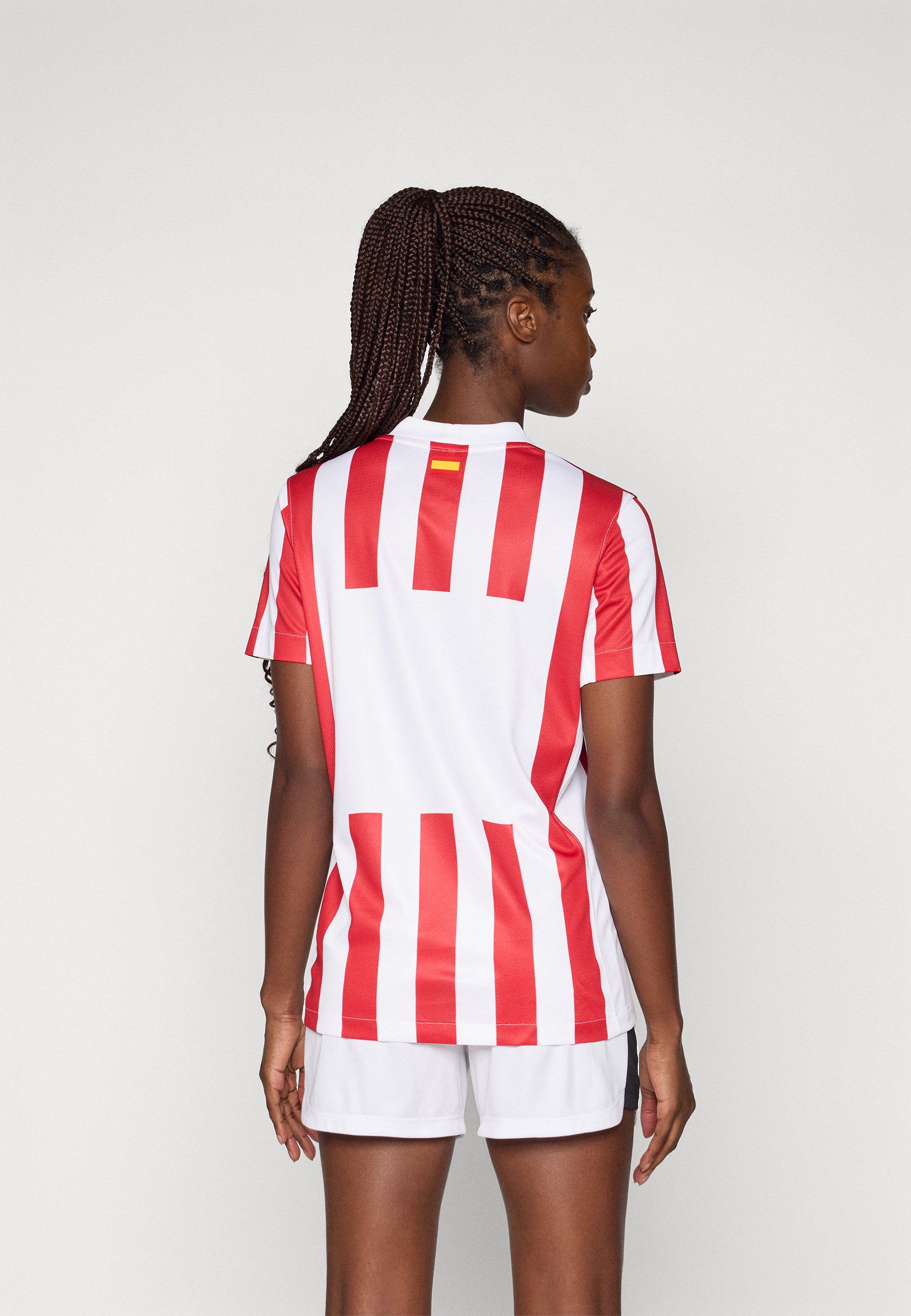 nike red and white football shirt