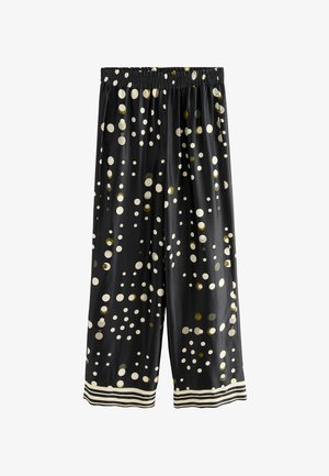 Next, WIDE LEG - Pantaloni - black spot
