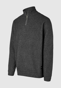 Cleptomanicx TROYER NOITCH - Strickpullover - heather lava smoke