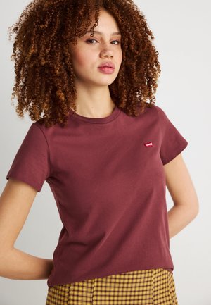 PERFECT TEE - Βασικό μπλουζάκι - red mahogany