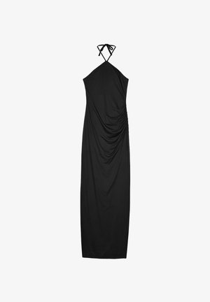 Bosanova, VESTIDO LARGO MARRÓN HALTER - Maxi dress - black