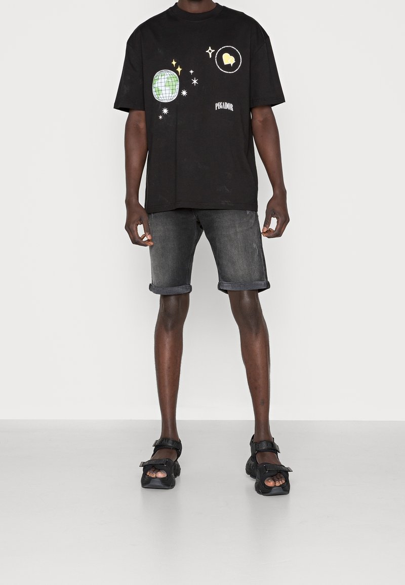 Pegador Camiseta estampada - black