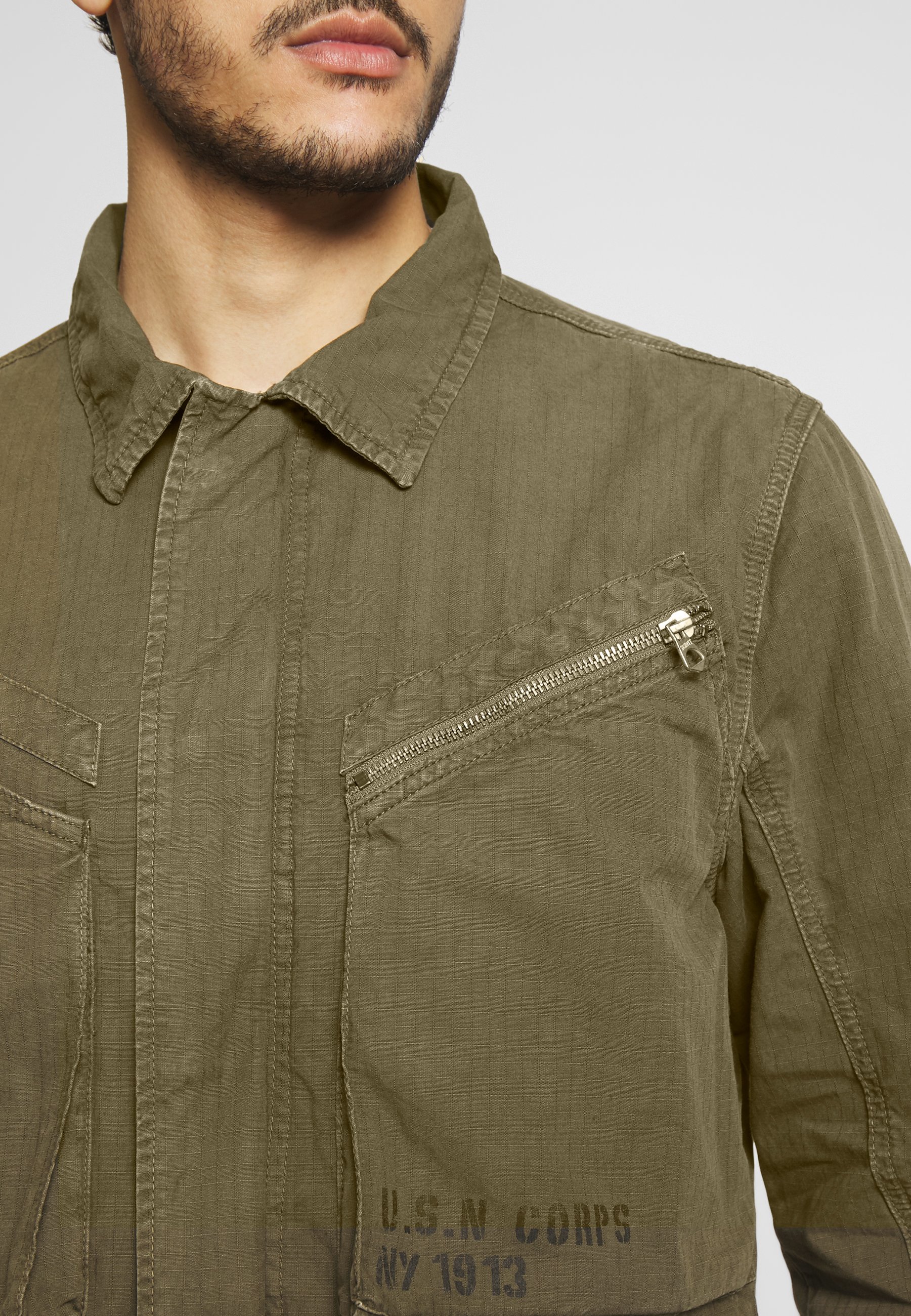 Schott ADAMS Lett jakke khaki Zalando.no Schott ADAMS - Lett jakke - khaki