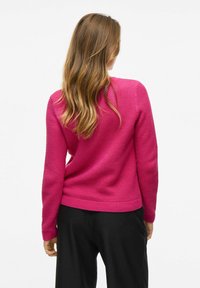 VILA VIDALO O NECK  - Pulover - raspberry rose