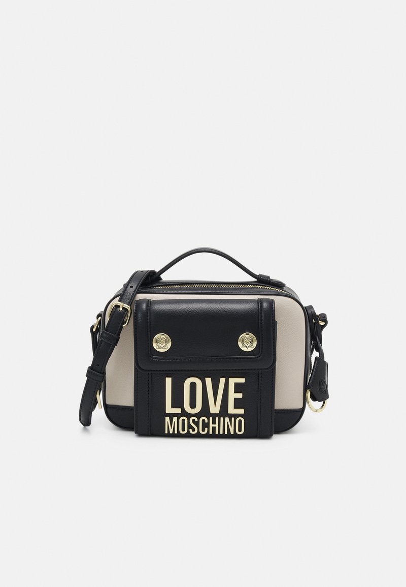 Love Moschino COLOURBLOCK LOGO CROSSBODY Borsa a tracolla off white