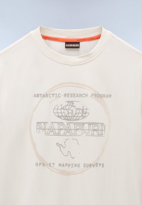 BALD - Print T-shirt - beige dimity2